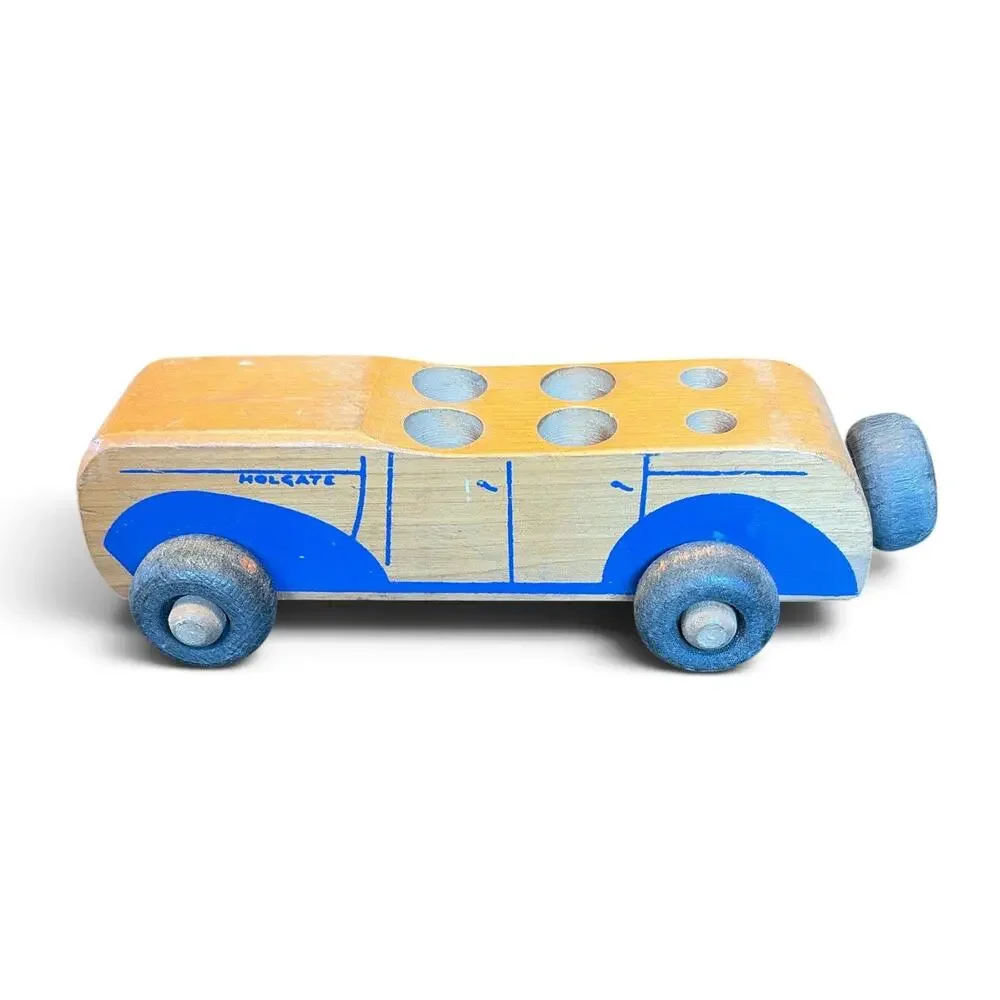 Vintage 1940s HOLGATE Wood Toy Car Roadster